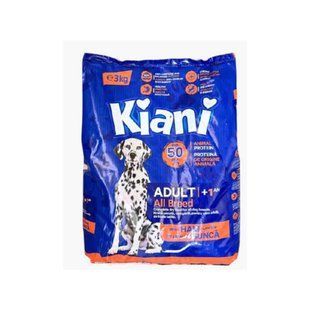 Сухий корм Kiani Adult для дорослих собак усіх порід зі смаком шинки, 3 кг 23 фото