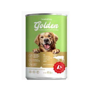 Вологий корм NashiDay Golden Dog для дорослих собак з олениною, 415 г 27 фото