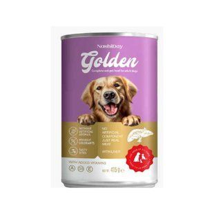 Вологий корм NashiDay Golden Dog для дорослих собак з печінкою, 415 г 28 фото
