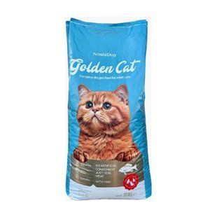 Сухий корм NashiDay Golden Cat для дорослих котів з рибою, 20 кг 37 фото
